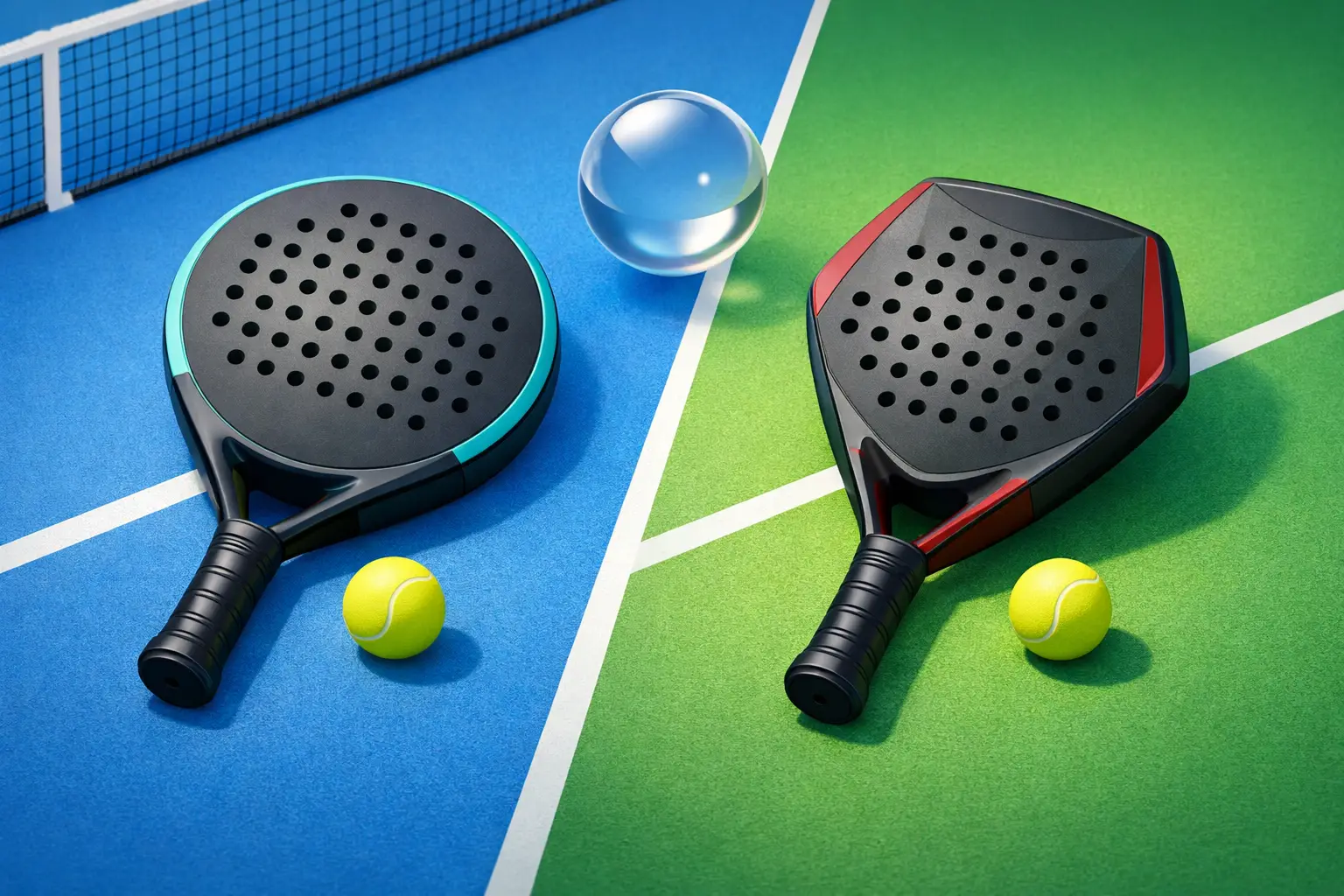 Round or Diamond Padel Racket?