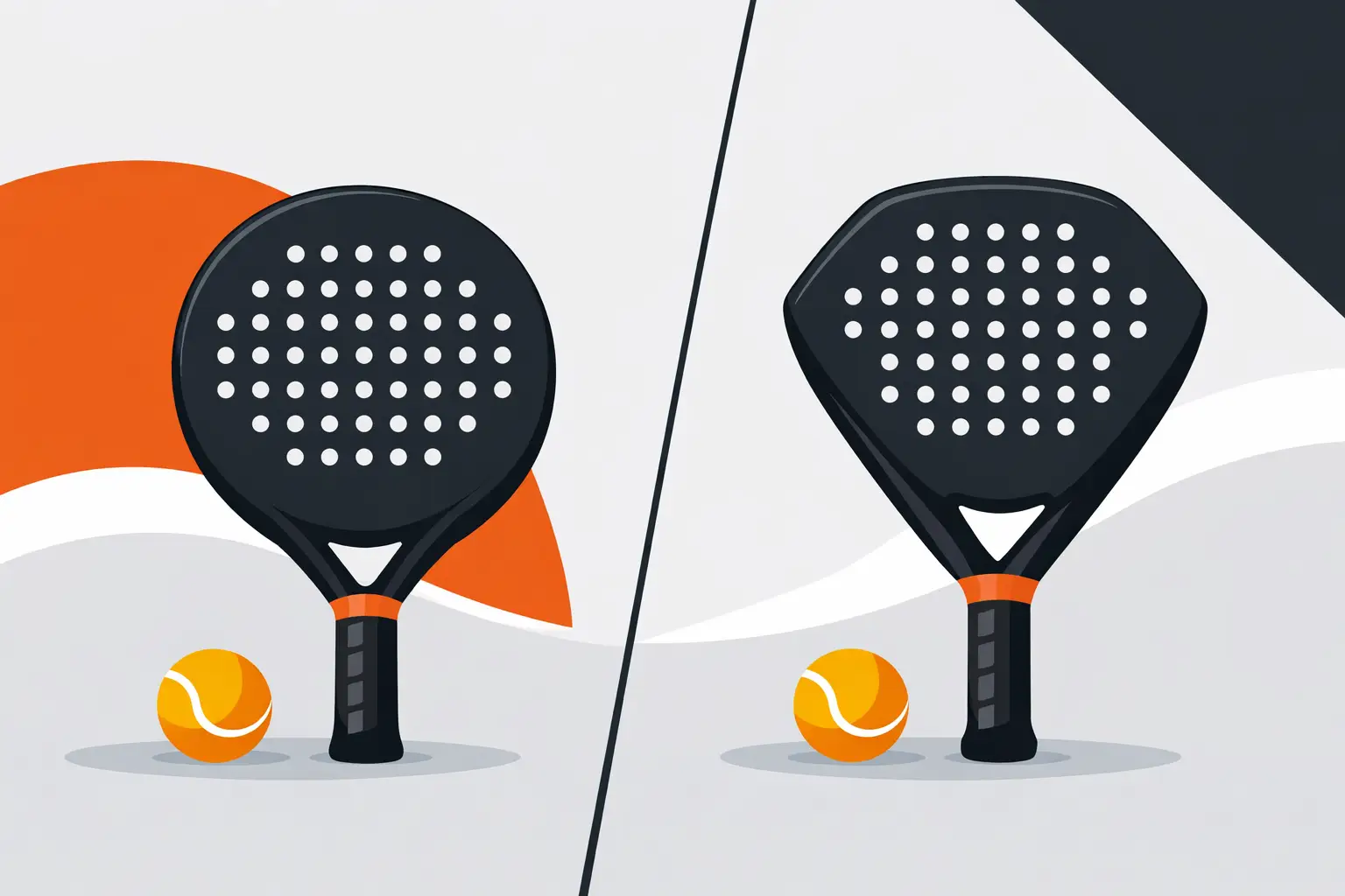Round or Diamond Padel Racket?