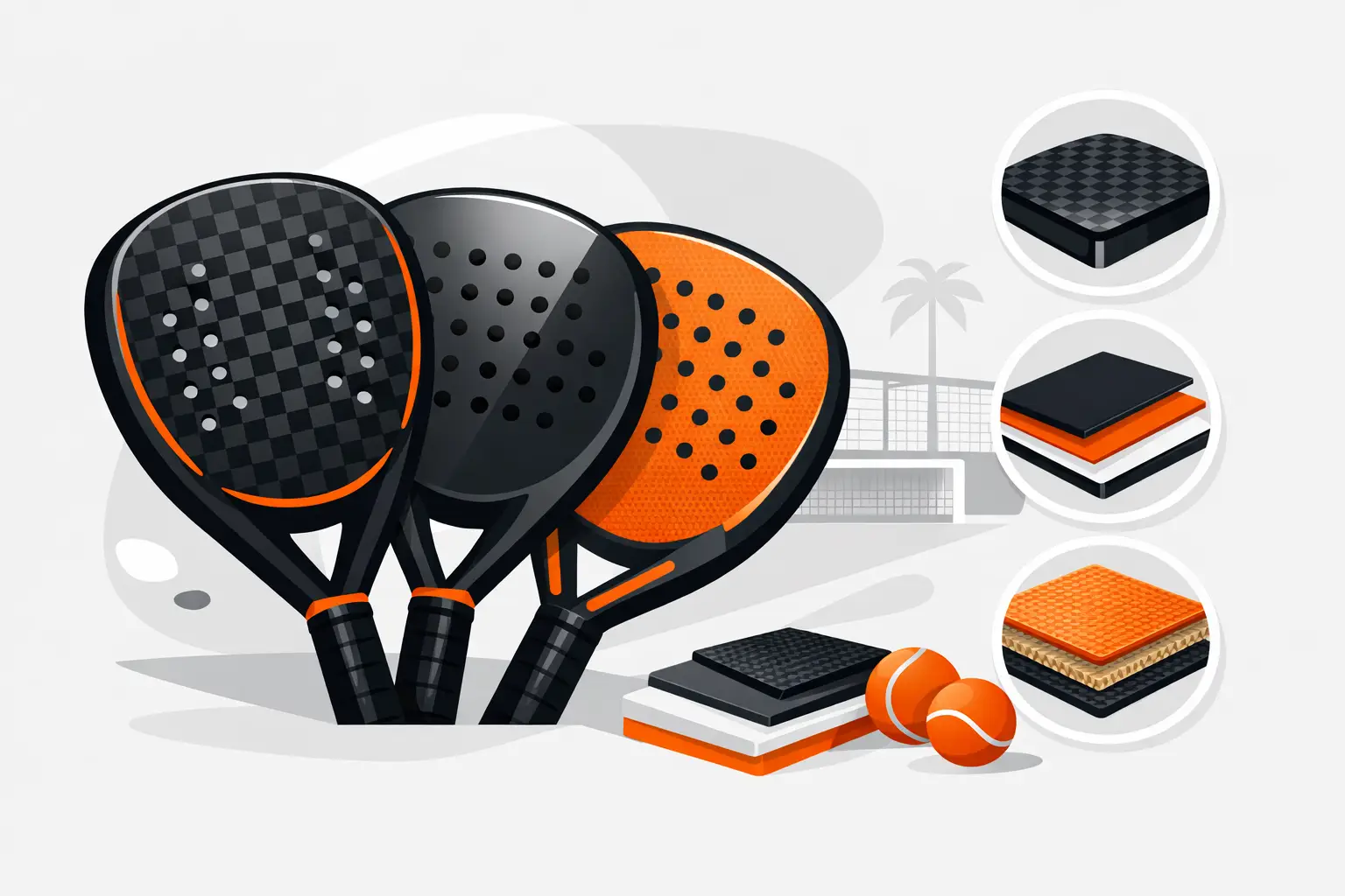 Padel Racket Face Materials Explained
